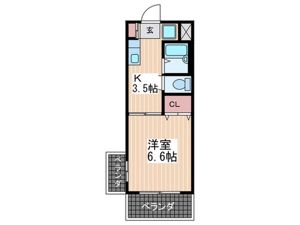 サンリバー西蟹屋の物件間取画像